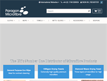 Tablet Screenshot of paragonmicrofibre.com